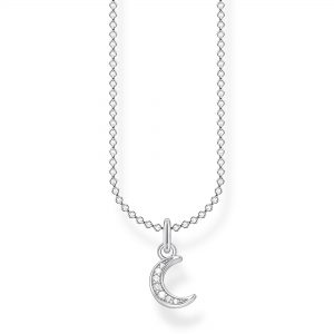 Thomas Sabo Kette Mond Pavé Silber KE2050-051-14-L45v