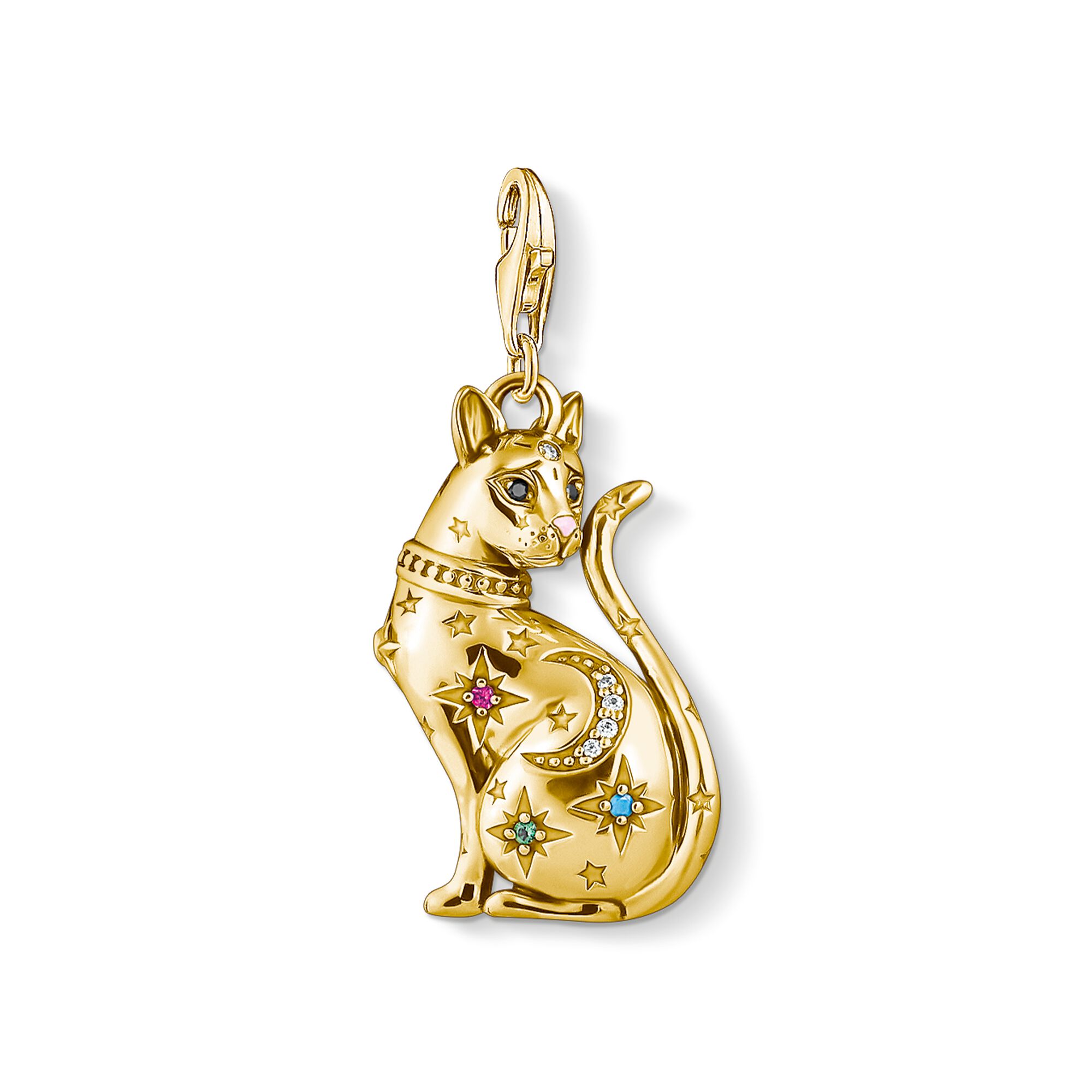 Thomas Sabo Charm Katze Sternbild Gold 1838-471-7 – topas