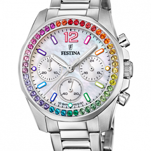 FESTINA Damenuhr Boyfriend Rainbow Perlmutt F20606/2