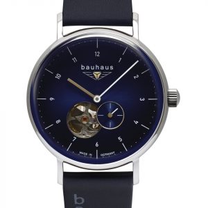 BAUHAUS Herrenuhr Automatik Dunkelblau 2166-3