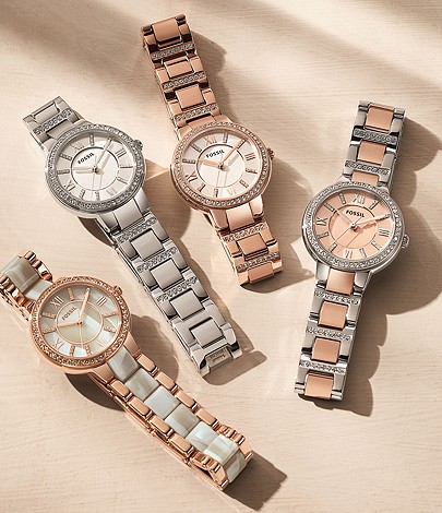 stainless steel fossil damen digital smart watch armbanduhr