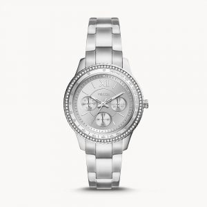 Fossil Damenuhr Stella Sport Multifunktionswerk Silber ES5108