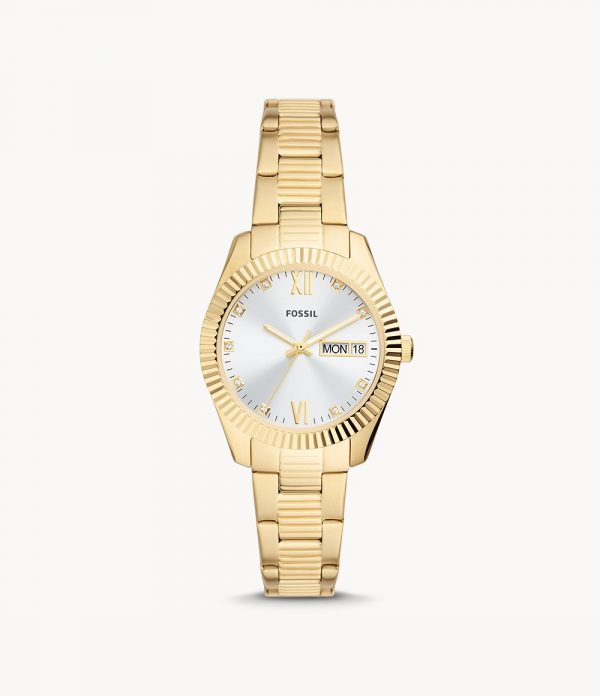 Fossil Damenuhr Scarlette Goldfarben ES5199 – topas