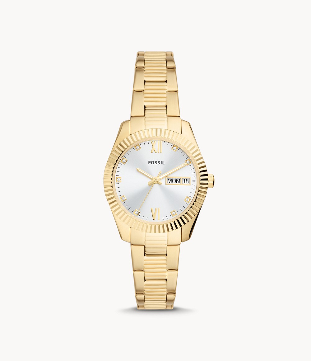 Fossil Damenuhr Scarlette Goldfarben ES5199 – topas