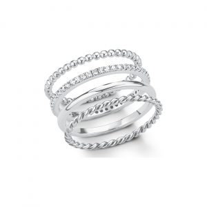 s.Oliver Damenring Set Silber