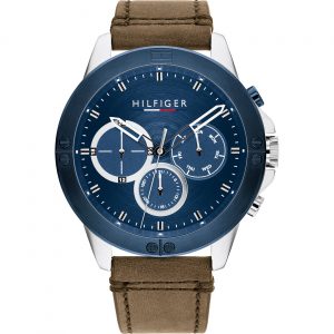 Tommy Hilfiger Herrenuhr Harley Leder Braun 1791895