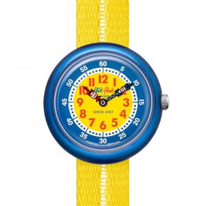 Flik Flak Kinderuhr Retro Yellow FBNP189